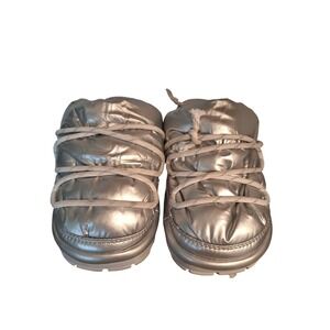 UGG Hi Shine Spaceslider Slide Silver 1149033 US Women US Size 8